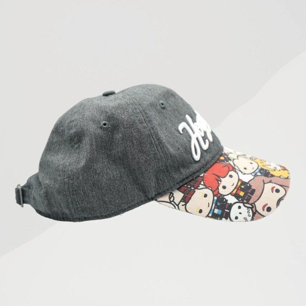 Harry Potter Hogwarts Chibi Hat Adjustable Baseball Cap Strap Back Embroidered - Picture 5 of 8